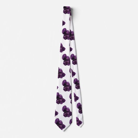Amethyst Crystal Stone Stropdas (Voorkant)
