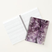 Amethyst Crystals Foto met naam Notitieboek (Binnen)