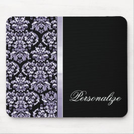 Amethyst Damask Ribbon Mousepad Muismat