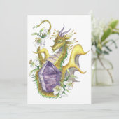 Amethyst Dragon - Carte de voeux (Debout devant)