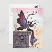 Amethyst Dream Fantasy Fairy Briefkaart (Voorkant / Achterkant)