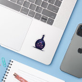 Amethyst Elixir Sticker (Laptop met iPhone)