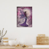 Amethyst fairy Fantasy Art Poster afdrukken (Keuken)