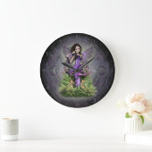 Amethyst Fairy ~ Magic Flute Grote Klok (Huis)