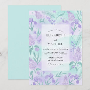 Amethyst Fantasie Lente Bruiloft Kaart