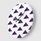 Amethyst, februari Birthstone Paars Grote klok (Hoek)