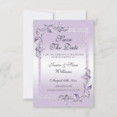 Amethyst Gem & Glitter 33rd Wedding Jubileum Save The Date (Voorkant)