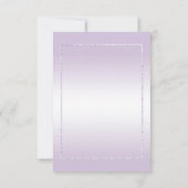 Amethyst Gem & Glitter 33rd Wedding Jubileum Save The Date (Achterkant)