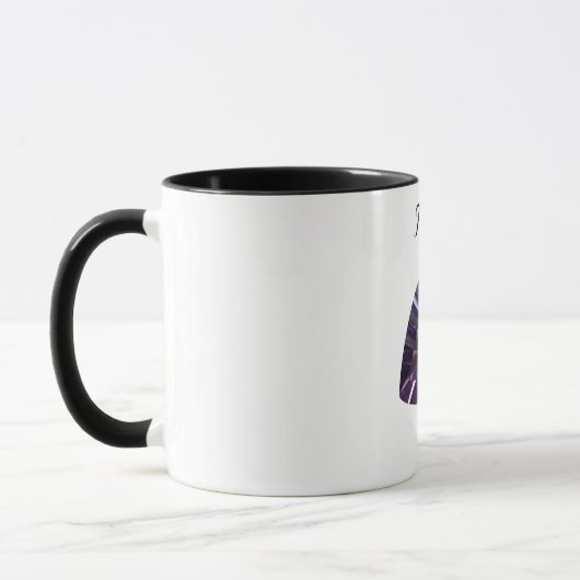 Amethyst Gem Purple Coffee Mug Février Birthstone (Gauche)