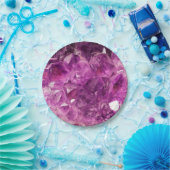 Amethyst Gem Stone Papieren Bordje (Feest)