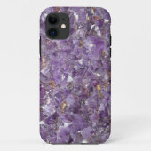 Amethyst gem violet kristal iPhone case (Achterkant)
