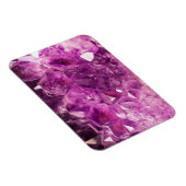 Amethyst Gemstone Afbeelding Shiny and Sparkly Magneet (Rechterzijde)