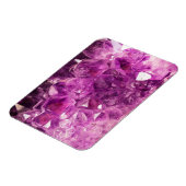 Amethyst Gemstone Afbeelding Shiny and Sparkly Magneet (Linkerzijde)