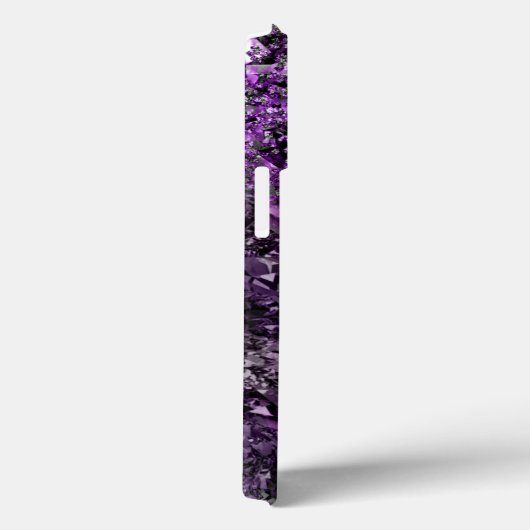 Amethyst Gemstone avec nom Coque-Mate coque iphone (Verso / Droite)