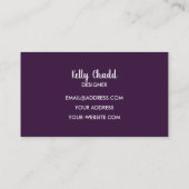 Amethyst Gemstone Crystal Jewelry Designer Visitekaartje (Achterkant)