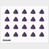 Amethyst Gemstone Driehoek Sticker (Vel)