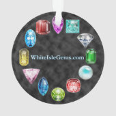 Amethyst Gemstone Ornament (achterkant)