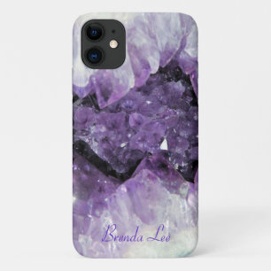Amethyst Geode 3D kijk Hoesje *Personaliseren*