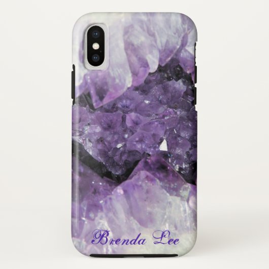 Amethyst Geode 3D *Personaliseren* Case-Mate iPhone Case (Achterkant)