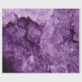 Amethyst Geode Gemstone Cadeaupapier (Vlak)