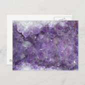 Amethyst Geode - Violet Crystal Gemstone Briefkaart (Voorkant / Achterkant)
