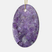 Amethyst Geode - Violet Crystal Gemstone Keramisch Ornament (Links)