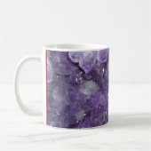Amethyst Geode - Violet Crystal Gemstone Koffiemok (Links)