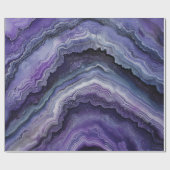 Amethyst geode vloeistofgiet cadeaupapier (Vlak)