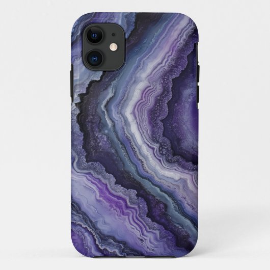 Amethyst geode vloeistofgiet Case-Mate iPhone case (Achterkant)