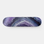 Amethyst geode vloeistofgiet skateboard (Horizontaal)