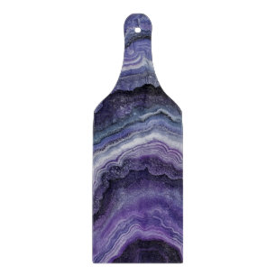 Amethyst geode vloeistofgiet snijplank