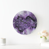Amethyst Geode Wall klok (Huis)