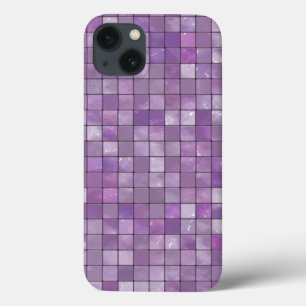 Amethyst Geometric Decorative Tile Pattern iPhone 13 Hoesje