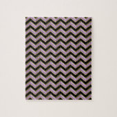 Amethyst Gold Black Zigzag Pattern Legpuzzel (Verticaal)