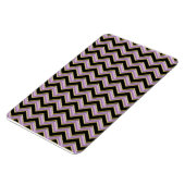 Amethyst Gold Black Zigzag Pattern Magneet (Linkerzijde)