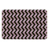Amethyst Gold Black Zigzag Pattern Magneet (Horizontaal)