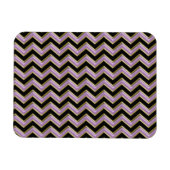 Amethyst Gold Black Zigzag Pattern Magneet (Horizontaal)