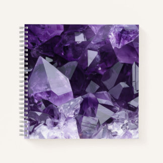 Amethyst Healing Crystal Cluster Notitieboek