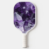 Amethyst Healing Crystal Cluster Pickleball Paddle (Voorkant)