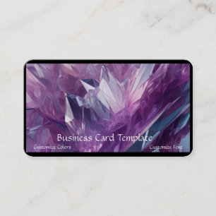 Amethyst Healing Crystals Visitekaartje