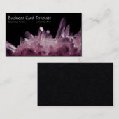 Amethyst Healing Crystals Visitekaartje (Voorkant / Achterkant)