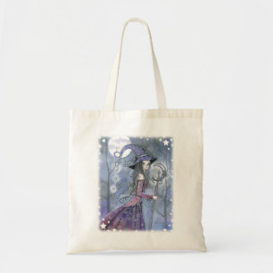 Amethyst Heks Fantasy Halloween Kunst Tote Bag