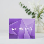 Amethyst Jewel Tones Enregistrer la date Carte pos (Debout devant)