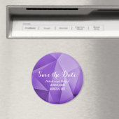 Amethyst Jewel Tones Save the Date Magnet (In Situ (Lave-vaisselle))