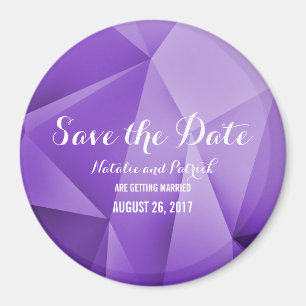 Amethyst Jewel Tones Save the Date Magnet Magneet