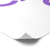 Amethyst kalm houden en doorgaan poster (Hoek)