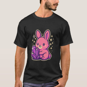 Amethyst Kristal Konijnen Sterrenstof Kind Kindere T-shirt
