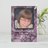 Amethyst-kristalfoto's en citaat programma (Staand voorkant)