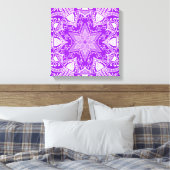 Amethyst Mandala Canvas Afdruk (Insitu (Slaapkamer))