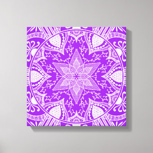 Amethyst Mandala Canvas Afdruk